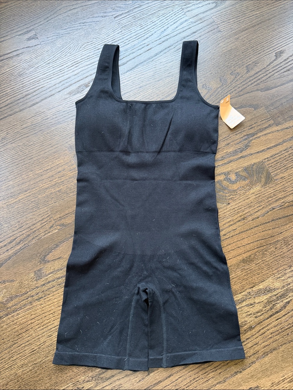 Black Sleeveless Square-Neck Jumpsuit Romper